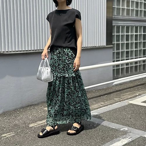 【エムセブンデイズ/M7days】のボタニカルプリントスカート 人気、トレンドファッション・服の通販 founy(ファニー) 　ファッション　Fashion　レディースファッション　Fashion for Women　スカート　Skirts　プリント　Print, Printed Pattern　エレガント 上品　Elegant　夏　Summer　洗える　Machine Washable　秋　Autumn　other-3|ID: prp329100004515058 ipo3291000000034565626