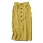 【ウーア/Uhr】の【Marisol別注】Linen Big Button Skirt イエロー(Sun Flower)|ID: prp329100004515059 ipo3291000000034955593