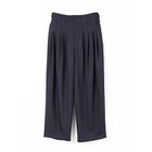 【ミズイロ インド/mizuiro ind】のハイウエストタックパンツ ネイビー|ID: prp329100004515062 ipo3291000000031901333