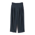 【ミズイロ インド/mizuiro ind】のハイウエストタックパンツ ネイビー|ID: prp329100004515062 ipo3291000000033602518