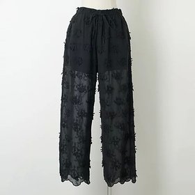 【クリンクル クリンクル クリンクル/crinkle crinkle crinkle】の【洗える】sheer cotton 3D embroidery easy pants 人気、トレンドファッション・服の通販 founy(ファニー) ファッション Fashion レディースファッション WOMEN パンツ Pants ショーツ Shorts トレンド Trend フラワー Flower リアル Real 洗える Washable |ID:prp329100004515063