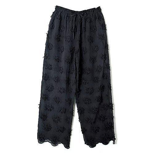 【クリンクル クリンクル クリンクル/crinkle crinkle crinkle】の【洗える】sheer cotton 3D embroidery easy pants 人気、トレンドファッション・服の通販 founy(ファニー) 　ファッション　Fashion　レディースファッション　WOMEN　パンツ　Pants　ショーツ　Shorts　トレンド　Trend　フラワー　Flower　リアル　Real　洗える　Washable　other-3|ID: prp329100004515063 ipo3291000000031901341