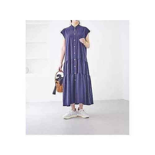 【マイカ ディール/MICA & DEAL】の【LEE別注】【洗える】band collar teared op 人気、トレンドファッション・服の通販 founy(ファニー) 　ファッション　Fashion　レディースファッション　WOMEN　ワンピース　Dress　おすすめ　Recommend　とろみ　Thickness　なめらか　Smooth　カーディガン　Cardigan　スリーブ　Sleeve　デニム　Denim　フレンチ　French　エレガント 上品　Elegant　別注　Special Order　洗える　Washable　other-3|ID: prp329100004515076 ipo3291000000031901408