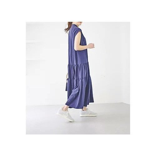 【マイカ ディール/MICA & DEAL】の【LEE別注】【洗える】band collar teared op 人気、トレンドファッション・服の通販 founy(ファニー) 　ファッション　Fashion　レディースファッション　Fashion for Women　ワンピース　Dresses　おすすめ　Recommended / Our Picks　とろみ　Fluid, Flowy Fabric　なめらか　Smooth, Silky Texture　カーディガン　Cardigan, Knitwear　スリーブ　Sleeve, Long Sleeve / Short Sleeve　デニム　Denim, Jeans Material　フレンチ　French, French Style　エレガント 上品　Elegant　別注　Limited Edition, Custom Order　洗える　Machine Washable　other-3|ID: prp329100004515076 ipo3291000000033246259