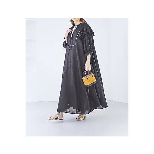 【カレンソロジー/Curensology】の【高山都さんセレクト】【洗える】ハンドスモッキングワンピース 人気、トレンドファッション・服の通販 founy(ファニー) 　ファッション　Fashion　レディースファッション　WOMEN　ワンピース　Dress　ポケット　Pocket　リネン　Linen　ロング　Long　洗える　Washable　other-2|ID: prp329100004515077 ipo3291000000031901415
