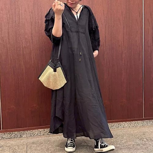 【カレンソロジー/Curensology】の【高山都さんセレクト】【洗える】ハンドスモッキングワンピース 人気、トレンドファッション・服の通販 founy(ファニー) 　ファッション　Fashion　レディースファッション　Fashion for Women　ワンピース　Dresses　ポケット　Pocket, Pocket Detail　リネン　Linen, Linen Fabric　ロング　Long, Long-Length　洗える　Machine Washable　other-3|ID: prp329100004515077 ipo3291000000032425838