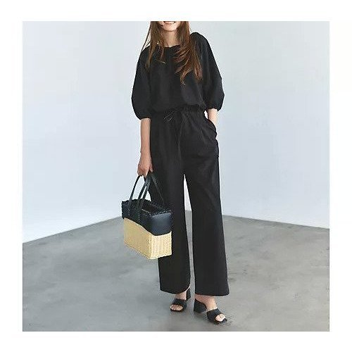【エムセブンデイズ/M7days】の撥水パフスリーブオールインワン 人気、トレンドファッション・服の通販 founy(ファニー) 　ファッション　Fashion　レディースファッション　Fashion for Women　ワンピース　Dresses　オールインワン・ワンピース　Dresses and Jumpsuits　ギャザー　Gathered, Ruffled　ストレッチ　Stretch, Stretchy Fabric　スリーブ　Sleeve, Long Sleeve / Short Sleeve　バランス　Balance, Style Balance　ワイド　Wide, Wide Fit　洗える　Machine Washable　other-3|ID: prp329100004515084 ipo3291000000033487552