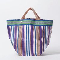 【ヌキテパ/NE QUITTEZ PAS】のMULTI STRIPE MESH WIDE TOTE BAG 人気、トレンドファッション・服の通販 founy(ファニー) ファッション Fashion レディースファッション WOMEN バッグ Bag ショート Short ストライプ Stripe パープル Purple ロング Long 軽量 Lightweight |ID:prp329100004515087