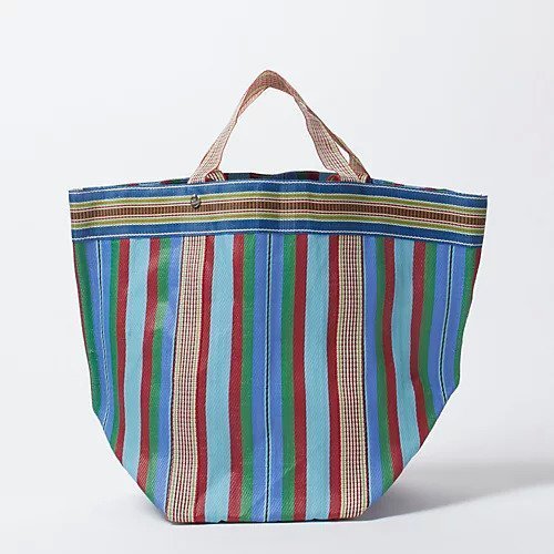 【ヌキテパ/NE QUITTEZ PAS】のMULTI STRIPE MESH WIDE TOTE BAG インテリア・キッズ・メンズ・レディースファッション・服の通販 founy(ファニー) 　ファッション　Fashion　レディースファッション　WOMEN　バッグ　Bag　ショート　Short　ストライプ　Stripe　パープル　Purple　ロング　Long　軽量　Lightweight　ブルー|ID: prp329100004515087 ipo3291000000031901476