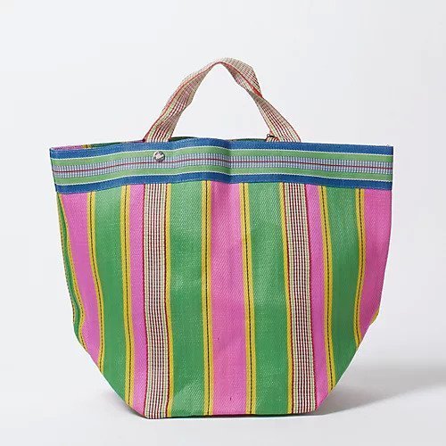 【ヌキテパ/NE QUITTEZ PAS】のMULTI STRIPE MESH WIDE TOTE BAG インテリア・キッズ・メンズ・レディースファッション・服の通販 founy(ファニー) 　ファッション　Fashion　レディースファッション　WOMEN　バッグ　Bag　ショート　Short　ストライプ　Stripe　パープル　Purple　ロング　Long　軽量　Lightweight　ピンク|ID: prp329100004515087 ipo3291000000031901477
