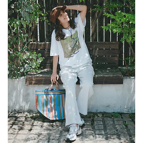 【ヌキテパ/NE QUITTEZ PAS】のMULTI STRIPE MESH WIDE TOTE BAG 人気、トレンドファッション・服の通販 founy(ファニー) 　ファッション　Fashion　レディースファッション　Ladies' Fashion Online　バッグ　Bag　ショート　Short　ストライプ　Stripe　パープル　Purple　ロング　Long　軽量　Lightweight　other-3|ID: prp329100004515087 ipo3291000000032537062