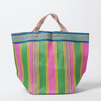 【ヌキテパ/NE QUITTEZ PAS】のMULTI STRIPE MESH WIDE TOTE BAG 人気、トレンドファッション・服の通販 founy(ファニー) ファッション Fashion レディースファッション Fashion for Women バッグ Bags ショート Short, Short Length ストライプ Stripe, Striped Pattern パープル Purple, Violet ロング Long, Long-Length 軽量 Lightweight, Ultra Light |ID:prp329100004515087