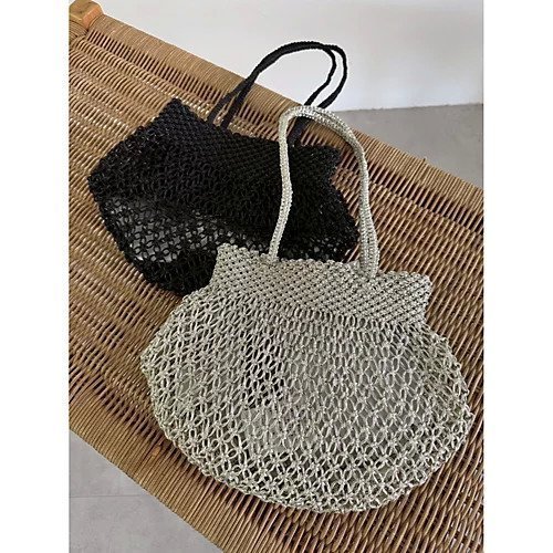 【ザバグマティ/The Bagmati】のメタリックマクラメバッグ 人気、トレンドファッション・服の通販 founy(ファニー) ファッション Fashion レディースファッション Fashion for Women バッグ Bags インド Indian Textile メタリック Metallic, Shiny Finish other-3|ID: prp329100004515091 ipo3291000000033300443