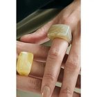 【マージュール/marjour】のSQUARE TRANSLUCENT RING KHAKI GRAY|ID: prp329100004515106 ipo3291000000031901571