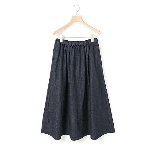 【ミディウミ/MidiUmi】のデニムフレアスカート 人気、トレンドファッション・服の通販 founy(ファニー) 　ファッション　Fashion　レディースファッション　WOMEN　スカート　Skirt　Aライン/フレアスカート　Flared A-Line Skirts　インディゴ　Indigo　ギャザー　Gather　デニム　Denim　フレア　Flare　リラックス　Relax　夏　Summer　定番　Standard　other-2|ID: prp329100004515110 ipo3291000000031901593