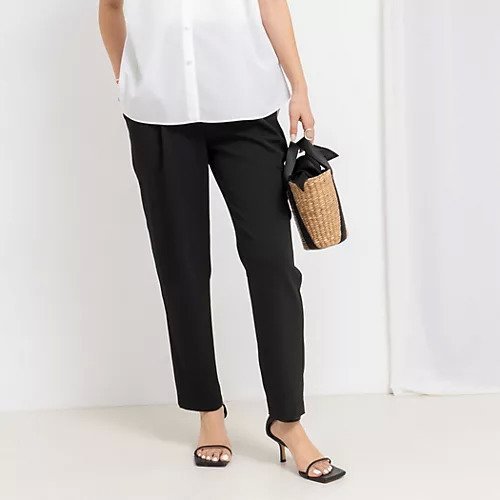 【ノーリーズ/NOLLEY'S】の《セットアップ対応》ウォッシャブルツイルイージーテーパードパンツ インテリア・キッズ・メンズ・レディースファッション・服の通販 founy(ファニー) 　ファッション　Fashion　レディースファッション　WOMEN　セットアップ　Setup　パンツ　Pants　2025年　2025　2025春夏・S/S　Ss,Spring/Summer,2025　おすすめ　Recommend　シンプル　Simple　セットアップ　Set Up　ループ　Loop　夏　Summer　ブラック|ID: prp329100004515167 ipo3291000000031902359