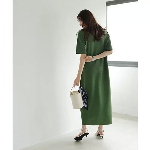 【スタイルデリ/STYLE DELI】のニュアンス糸のシャリ感Vネックワンピース 人気、トレンドファッション・服の通販 founy(ファニー) 　ファッション　Fashion　レディースファッション　WOMEN　ワンピース　Dress　くるぶし　Ankle　サマー　Summer　サンダル　Sandals　スニーカー　Sneakers　スリット　Slit　スリーブ　Sleeve　ノースリーブ　No Sleeve　ハーフ　Half　フロント　Front　ペチコート　Petticoat　ボーダー　Border　ポケット　Pocket　半袖　Short Sleeve　ミックス　Mix　無地　Plain Color　夏　Summer　エレガント 上品　Elegant　other-3|ID: prp329100004515170 ipo3291000000031902387