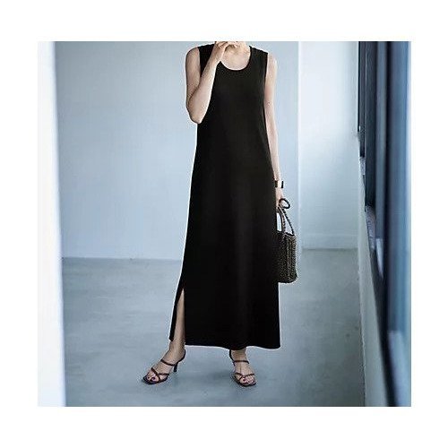 【スタイルデリ/STYLE DELI】のソウバリ編みタンクワンピースC 人気、トレンドファッション・服の通販 founy(ファニー) 　ファッション　Fashion　レディースファッション　WOMEN　ワンピース　Dress　インナー　Inner　くるぶし　Ankle　キャミソール　Camisole　シアー　Sheer　シンプル　Simple　スタイリッシュ　Stylish　スリット　Slit　タンク　Tank　デコルテ　Decolletage　ノースリーブ　No Sleeve　人気　Popularity　フォルム　Form　ポケット　Pocket　ラウンド　Round　夏　Summer　other-2|ID: prp329100004515171 ipo3291000000031902395