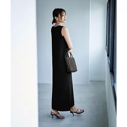 【スタイルデリ/STYLE DELI】のソウバリ編みタンクワンピースC 人気、トレンドファッション・服の通販 founy(ファニー) 　ファッション　Fashion　レディースファッション　WOMEN　ワンピース　Dress　インナー　Inner　くるぶし　Ankle　キャミソール　Camisole　シアー　Sheer　シンプル　Simple　スタイリッシュ　Stylish　スリット　Slit　タンク　Tank　デコルテ　Decolletage　ノースリーブ　No Sleeve　人気　Popularity　フォルム　Form　ポケット　Pocket　ラウンド　Round　夏　Summer　other-3|ID: prp329100004515171 ipo3291000000031902397