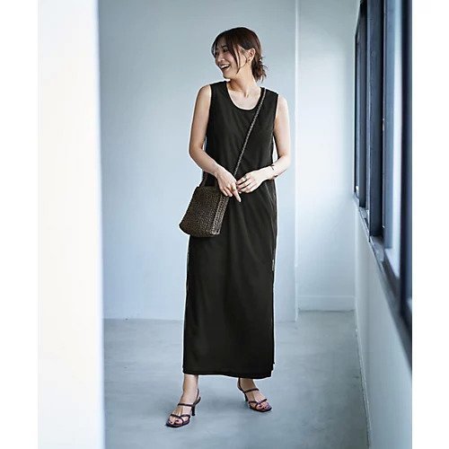 【スタイルデリ/STYLE DELI】の重ねて楽しむチュールオーバーワンピース 人気、トレンドファッション・服の通販 founy(ファニー) 　ファッション　Fashion　レディースファッション　WOMEN　ワンピース　Dress　イエロー　Yellow　エアリー　Airy　春　Spring　くるぶし　Ankle　カットソー　Cut And Sew　クール　Cool　シアー　Sheer　シンプル　Simple　スリット　Slit　タンク　Tank　チュール　Tulle　デコルテ　Decolletage　デニム　Denim　定番　Standard　ノースリーブ　No Sleeve　ポケット　Pocket　マーブル　Marble　ラウンド　Round　ロング　Long　ワイド　Wide　A/W・秋冬　Aw・Autumn/Winter・Fw・Fall-Winter　S/S・春夏　Ss・Spring/Summer　夏　Summer　other-2|ID: prp329100004515173 ipo3291000000031902404