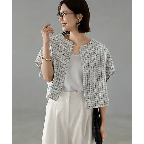 【スタイルデリ/STYLE DELI】のサラッと軽いサマーツイード半袖ジャケット インテリア・キッズ・メンズ・レディースファッション・服の通販 founy(ファニー) https://founy.com/ ファッション Fashion レディースファッション WOMEN アウター Coat Outerwear ジャケット Jackets オレンジ Orange 春 Spring サマー Summer シルバー Silver シンプル Simple ジャケット Jacket スリット Slit ツイード Tweed ノースリーブ No Sleeve フォルム Form フォーマル Formal ボレロ Bolero ポケット Pocket 半袖 Short Sleeve ミックス Mix 無地 Plain Color A/W・秋冬 Aw・Autumn/Winter・Fw・Fall-Winter S/S・春夏 Ss・Spring/Summer 夏 Summer |ID: prp329100004515180 ipo3291000000031902447