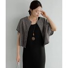【スタイルデリ/STYLE DELI】のサラッと軽いサマーツイード半袖ジャケット ブラックミックス|ID: prp329100004515180 ipo3291000000031902449