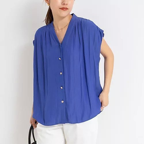 【ノーリーズ/NOLLEY'S】の割繊Vネックブラウス インテリア・キッズ・メンズ・レディースファッション・服の通販 founy(ファニー) 　ファッション　Fashion　レディースファッション　WOMEN　トップス・カットソー　Tops/Tshirt　シャツ/ブラウス　Shirts/Blouses　Vネック　V-Neck　2025年　2025　2025春夏・S/S　Ss,Spring/Summer,2025　おすすめ　Recommend　インナー　Inner　ギャザー　Gather　ジャケット　Jacket　人気　Popularity　定番　Standard　ロイヤルブルー|ID: prp329100004516117 ipo3291000000031914072