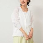 【ノーリーズソフィー/NOLLEY'S sophi】の《手洗い可能》綿混シアーVネックカーディガン オフホワイト|ID: prp329100004516121 ipo3291000000031914157