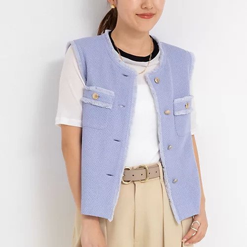 【ノーリーズソフィー/NOLLEY'S sophi】のラッセルフリンジベスト インテリア・キッズ・メンズ・レディースファッション・服の通販 founy(ファニー) https://founy.com/ ファッション Fashion レディースファッション WOMEN アウター Coat Outerwear トップス・カットソー Tops/Tshirt ベスト/ジレ Gilets/Vests 2025年 2025 2025春夏・S/S Ss,Spring/Summer,2025 おすすめ Recommend シンプル Simple デニム Denim フリンジ Fringe ベスト Vest メッシュ Mesh ラッセル Russell 夏 Summer |ID: prp329100004516122 ipo3291000000031914182