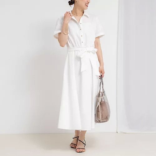 【ノーリーズソフィー/NOLLEY'S sophi】のウォッシャブルサッカーシャツワンピース インテリア・キッズ・メンズ・レディースファッション・服の通販 founy(ファニー) 　ファッション　Fashion　レディースファッション　Fashion for Women　ワンピース　Dresses　シャツワンピース / 1枚で着映えコーデ　Shirt Dresses　2025年　2025　2025春夏・S/S　Spring/Summer 2025 SS25　おすすめ　Recommended / Our Picks　サッカー　Seersucker, Summer Fabric　ストレッチ　Stretch, Stretchy Fabric　フィット　Fit, Slim Fit　フレア　Flare, Flared　ビジネス 仕事 通勤　Business / Work / Commuting　ホワイト|ID: prp329100004516134 ipo3291000000031914307