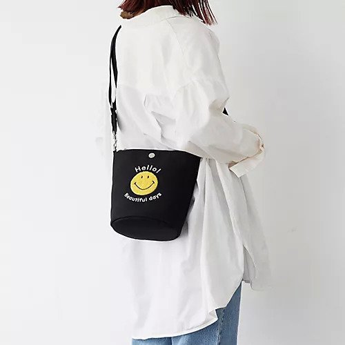 【トプカピ/TOPKAPI】の【Breath TOPKAPI】SMILE COLLECTION スマイル ショルダーバッグ 人気、トレンドファッション・服の通販 founy(ファニー) 　ファッション　Fashion　レディースファッション　WOMEN　バッグ　Bag　キャンバス　Canvas　バケツ　Bucket　ポケット　Pocket　other-2|ID: prp329100004516148 ipo3291000000031914439