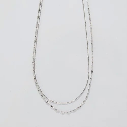 【フィービィー/phoebe】の【金属アレルギー対応】ダブルチェーンネックレス シルバー/サージカルステンレス インテリア・キッズ・メンズ・レディースファッション・服の通販 founy(ファニー) https://founy.com/ ファッション Fashion レディースファッション WOMEN ジュエリー Jewelry ネックレス Necklaces シルバー Silver シンプル Simple チェーン Chain トレンド Trend バランス Balance エレガント 上品 Elegant |ID: prp329100004516172 ipo3291000000031914622