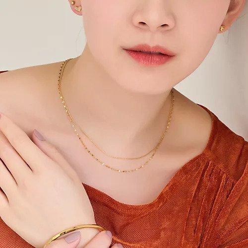 【フィービィー/phoebe】の【金属アレルギー対応】ダブルチェーンネックレス ゴールド/サージカルステンレス インテリア・キッズ・メンズ・レディースファッション・服の通販 founy(ファニー) https://founy.com/ ファッション Fashion レディースファッション WOMEN ジュエリー Jewelry ネックレス Necklaces シンプル Simple チェーン Chain トレンド Trend バランス Balance エレガント 上品 Elegant |ID: prp329100004516174 ipo3291000000031914633