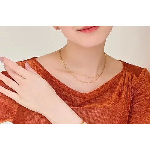 【フィービィー/phoebe】の【金属アレルギー対応】ダブルチェーンネックレス ゴールド/サージカルステンレス 人気、トレンドファッション・服の通販 founy(ファニー) 　ファッション　Fashion　レディースファッション　WOMEN　ジュエリー　Jewelry　ネックレス　Necklaces　シンプル　Simple　チェーン　Chain　トレンド　Trend　バランス　Balance　エレガント 上品　Elegant　other-3|ID: prp329100004516174 ipo3291000000031914639