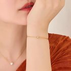 【フィービィー/phoebe】の【金属アレルギー対応】グッリターハーフバングルチェーンブレスレット/サージカルステンレス クリア|ID: prp329100004516186 ipo3291000000031914713