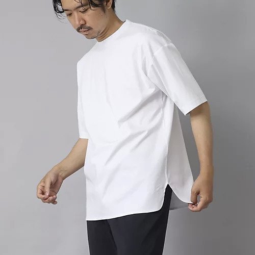 【ノーリーズ グッドマン/NOLLEY'S goodman / MEN】の【ACTIVE SECT】《限定展開》両面シルケット ラウンドテールTシャツ 25SS インテリア・キッズ・メンズ・レディースファッション・服の通販 founy(ファニー) 　ファッション　Fashion　メンズファッション　MEN　カットソー　Cut And Sew　カーディガン　Cardigan　シルケット　Mercerization　シンプル　Simple　ジャケット　Jacket　なめらか　Smooth　バランス　Balance　ラウンド　Round　リラックス　Relax　エレガント 上品　Elegant　2025年　2025　2025春夏・S/S　Ss,Spring/Summer,2025　ホワイト|ID: prp329100004516208 ipo3291000000031914909