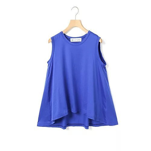 【ミディウミ/MidiUmi】のクルーネックノースリーブフレアタンクトップ インテリア・キッズ・メンズ・レディースファッション・服の通販 founy(ファニー) 　ファッション　Fashion　レディースファッション　WOMEN　トップス・カットソー　Tops/Tshirt　キャミソール / ノースリーブ　No Sleeves　インナー　Inner　ベーシック　Basic　人気　Popularity　再入荷　Restock/Back In Stock/Re Arrival　夏　Summer　ブルー|ID: prp329100004516259 ipo3291000000031915538