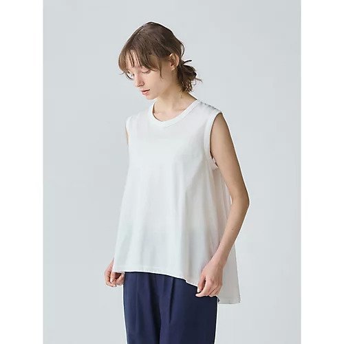 【ミディウミ/MidiUmi】のクルーネックノースリーブフレアタンクトップ 人気、トレンドファッション・服の通販 founy(ファニー) 　ファッション　Fashion　レディースファッション　WOMEN　トップス・カットソー　Tops/Tshirt　キャミソール / ノースリーブ　No Sleeves　インナー　Inner　ベーシック　Basic　人気　Popularity　再入荷　Restock/Back In Stock/Re Arrival　夏　Summer　other-3|ID: prp329100004516259 ipo3291000000031915547