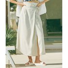 【ジュリエ/Julier】のドライリネンラップスカート/速乾・接触冷感 ベージュ|ID: prp329100004516261 ipo3291000000031915550