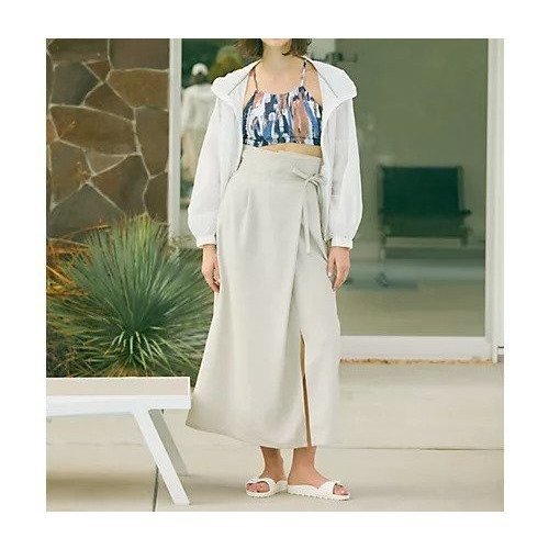 【ジュリエ/Julier】のドライリネンラップスカート/速乾・接触冷感 人気、トレンドファッション・服の通販 founy(ファニー) 　ファッション　Fashion　レディースファッション　WOMEN　スカート　Skirt　コレクション　Collection　フィット　Fit　ヨガ　Yoga　ラップ　Wrap　ランニング　Running　リゾート　Resort　リラックス　Relax　おすすめ　Recommend　旅行　Travel　other-3|ID: prp329100004516261 ipo3291000000031915553
