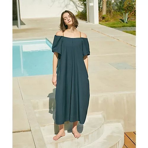 【ジュリエ/Julier】のドライリネンオフショル2WAYワンピース/速乾・接触冷感 人気、トレンドファッション・服の通販 founy(ファニー) 　ファッション　Fashion　レディースファッション　WOMEN　ワンピース　Dress　オフショル　Off Shoulder　オフショルダー　Off Shoulder　コレクション　Collection　スリーブ　Sleeve　デコルテ　Decolletage　ポケット　Pocket　ヨガ　Yoga　ランニング　Running　リゾート　Resort　リラックス　Relax　ロング　Long　旅行　Travel　 other-1|ID: prp329100004516263 ipo3291000000031915555