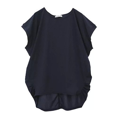 【ジュリエ/Julier】の【定番】ライトプライムドレープトップス インテリア・キッズ・メンズ・レディースファッション・服の通販 founy(ファニー) 　ファッション　Fashion　レディースファッション　WOMEN　トップス・カットソー　Tops/Tshirt　コレクション　Collection　ストレッチ　Stretch　定番　Standard　人気　Popularity　ビッグ　Big　半袖　Short Sleeve　無地　Plain Color　ヨガ　Yoga　ラベンダー　Lavender　リラックス　Relax　エレガント 上品　Elegant　ダークネイビー|ID: prp329100004516288 ipo3291000000031915749