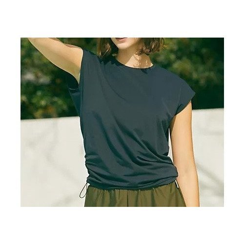 【ジュリエ/Julier】のEcocoフレンチスリーブトップス インテリア・キッズ・メンズ・レディースファッション・服の通販 founy(ファニー) https://founy.com/ ファッション Fashion レディースファッション WOMEN トップス・カットソー Tops/Tshirt ギャザー Gather コレクション Collection 吸水 Water Absorption シンプル Simple ストレッチ Stretch スリーブ Sleeve バランス Balance フィット Fit フレンチ French ベーシック Basic 半袖 Short Sleeve 無地 Plain Color ヨガ Yoga ランニング Running リラックス Relax ワーク Work |ID: prp329100004516290 ipo3291000000031915762
