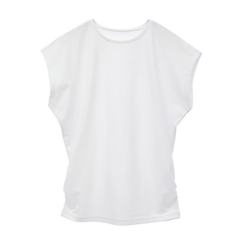 【ジュリエ/Julier】のEcocoフレンチスリーブトップス 人気、トレンドファッション・服の通販 founy(ファニー) 　ファッション　Fashion　レディースファッション　WOMEN　トップス・カットソー　Tops/Tshirt　ギャザー　Gather　コレクション　Collection　吸水　Water Absorption　シンプル　Simple　ストレッチ　Stretch　スリーブ　Sleeve　バランス　Balance　フィット　Fit　フレンチ　French　ベーシック　Basic　半袖　Short Sleeve　無地　Plain Color　ヨガ　Yoga　ランニング　Running　リラックス　Relax　ワーク　Work　other-2|ID: prp329100004516290 ipo3291000000031915767