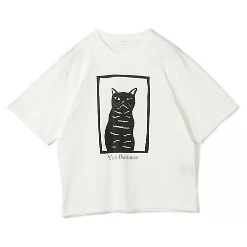 【プレインピープル/PLAIN PEOPLE】のキャットプリントTシャツ インテリア・キッズ・メンズ・レディースファッション・服の通販 founy(ファニー) https://founy.com/ ファッション Fashion レディースファッション WOMEN トップス・カットソー Tops/Tshirt シャツ/ブラウス Shirts/Blouses ロング / Tシャツ T-Shirts カーディガン Cardigan シンプル Simple ジャケット Jacket ジャージ Jersey 洗える Washable |ID: prp329100004517416 ipo3291000000031928847