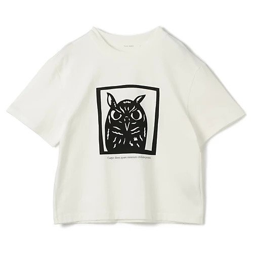 【プレインピープル/PLAIN PEOPLE】のミミズクプリントTシャツ インテリア・キッズ・メンズ・レディースファッション・服の通販 founy(ファニー) https://founy.com/ ファッション Fashion レディースファッション WOMEN トップス・カットソー Tops/Tshirt シャツ/ブラウス Shirts/Blouses ロング / Tシャツ T-Shirts クロップド Cropped シンプル Simple ジャージ Jersey ドロップ Drop プリント Print ベーシック Basic 洗える Washable |ID: prp329100004517418 ipo3291000000031928857