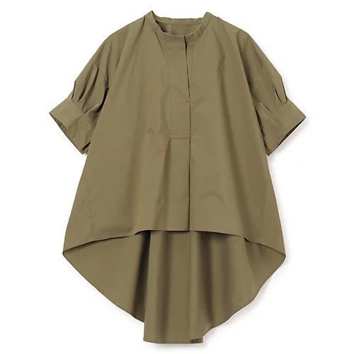 【プレインピープル/PLAIN PEOPLE】のクールマックスストレッチパフスリーブブラウス インテリア・キッズ・メンズ・レディースファッション・服の通販 founy(ファニー) 　ファッション　Fashion　レディースファッション　Ladies' Fashion Online　トップス・カットソー　Tops/Tshirt　シャツ/ブラウス　Shirts/Blouses　夏　Summer　洗える　Washable　カーキ|ID: prp329100004517426 ipo3291000000032587026