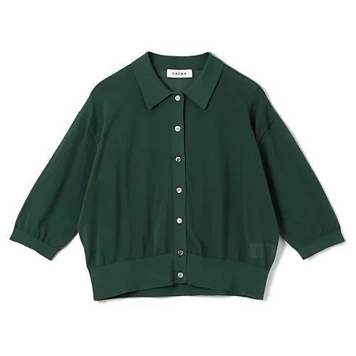 【サクラ/SACRA】のCO/NY SUPER FINE TWIST インテリア・キッズ・メンズ・レディースファッション・服の通販 founy(ファニー) 　ファッション　Fashion　レディースファッション　WOMEN　カーディガン　Cardigan　フェミニン　Feminine　ベーシック　Basic　GREEN|ID: prp329100004517431 ipo3291000000031928983