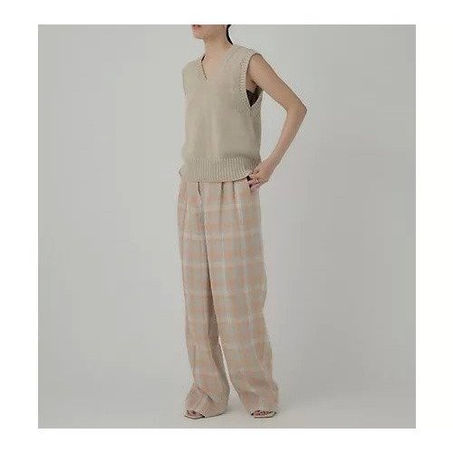【カオス/Chaos】のBERNARD ZINS Chaos 別注パンツ ORANGE 人気、トレンドファッション・服の通販 founy(ファニー) 　ファッション　Fashion　レディースファッション　WOMEN　パンツ　Pants　オレンジ　Orange　春　Spring　キャンバス　Canvas　クラシック　Classic　シンプル　Simple　ストレート　Straight　スラックス　Slacks　バランス　Balance　パターン　Pattern　フランス　France　別注　Special Order　マニッシュ　Mannish　ミックス　Mix　メンズ　Mens　リネン　Linen　ワイド　Wide　S/S・春夏　Ss・Spring/Summer　夏　Summer　other-3|ID: prp329100004517436 ipo3291000000031929024