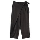 【プレインピープル/PLAIN PEOPLE】のラミーリヨセルラップ風パンツ ブラック|ID: prp329100004517438 ipo3291000000031929032